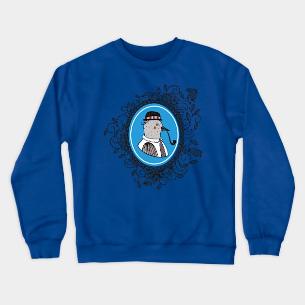 Portrait Bird Crewneck Sweatshirt by annapaff